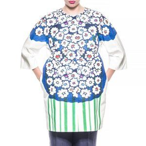 Marina Rinaldi Ciclad Floral Cotton Coat